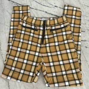 Urban outfitters Susie yellow plaid pants
